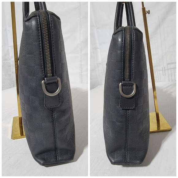 LOUIS VUITTON Damier Infini Porte-Documents Jour Cosmos Black - Picture 8 of 11